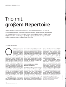 Trio mit großem Repertoire - Max-Planck