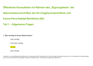 der Naturschutzvorschriften der EU