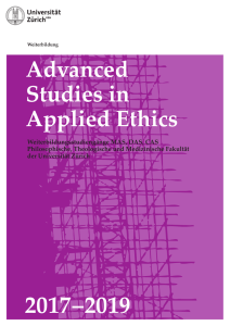 Advanced Studies in Applied Ethics - Weiterbildung