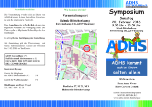 Flyer Symposium ADHS kommt auch bei Kindern selten