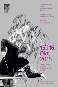15.|16. Okt. 2015 - Tiroler Symphonie Orchester Innsbruck