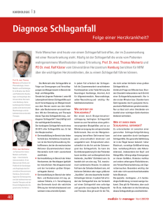 Diagnose Schlaganfall