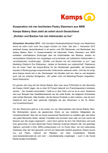 Kooperation mit vier berühmten Poetry Slammern aus NRW Kamps
