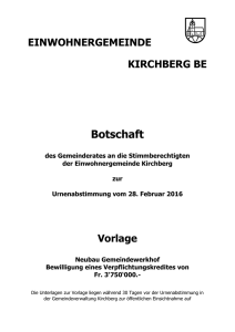 Botschaft - Kirchberg