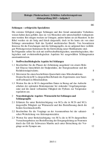 2015-1 Biologie (Niedersachsen): Erhöhtes