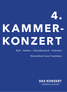4. kammer- konzert - Staatstheater Darmstadt