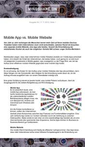 Mobile App vs. Mobile Website