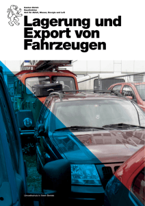 Lagerung und Export von Fahrzeugen