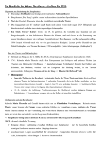 Ausführliche Notizen zur Geschichte des Wiener Burgtheaters