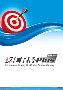 CRM-Plus 2014 bündelt Information & Wissen