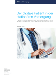 Der digitale Patient in der stationären Versorgung