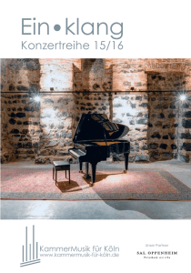 Ein•klang - Kammermusik für Köln