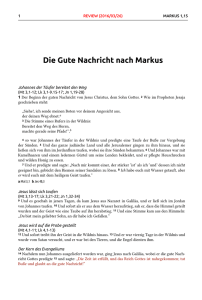 Die Gute Nachricht nach Markus