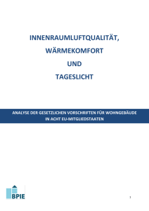 innenraumluftqualität, wärmekomfort und tageslicht