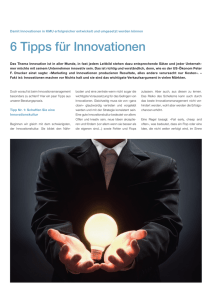 "6 Tipps für Innovationen"