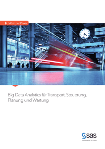 Big Data Analytics für Transport, Steuerung, Planung und