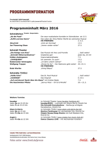 Schmidt TIVOLI Programm Maerz 2016