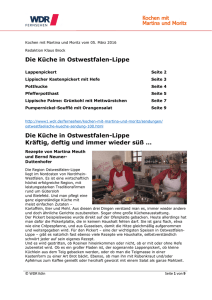 Die Küche in Ostwestfalen-Lippe