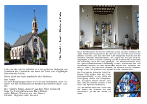Die Sankt - Josef - Kirche in Calw