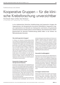 Kooperative Gruppen - Schweizerische Ärztezeitung