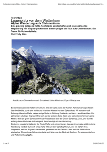 Schweizer Alpen Club - Artikel Einzelanzeigen