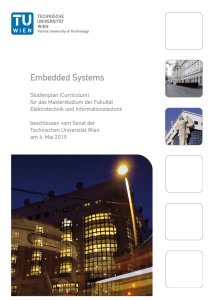 Masterstudium Embedded System