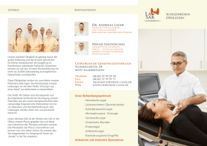 Schilddrüsen- Operation Dr. Andreas Lauer Nihad Sardoschau
