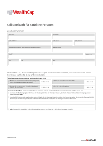 Selbstauskunft für natürliche Personen