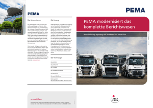 PEMA modernisiert das komplette Berichtswesen