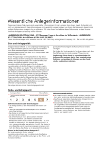 KIID European Property Securities Fond