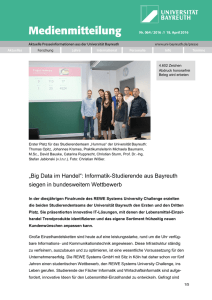 Zur Pressemitteilung - Universität Bayreuth