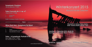Winterkonzert 2015 - Blasorchester Siebnen