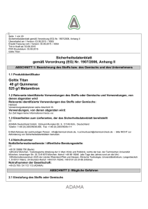 Sicherheitsdatenblatt gemäß Verordnung (EG) Nr. 1907/2006