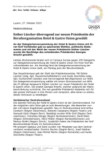 Esther Lüscher überragend zur neuen Präsidentin der