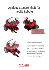 Analoge Steuereinheit für mobile Roboter