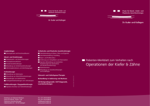 Operationen der Kiefer & Zähne - Praxis für Mund