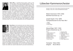 Programm - Lübecker Kammerorchester
