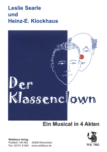 Leslie Searle und Heinz-E. Klockhaus Ein Musical in 4 Akten
