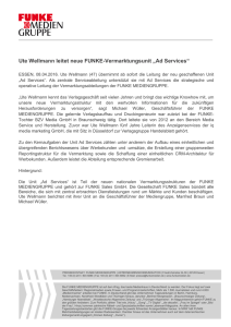 Ute Wellmann leitet neue FUNKE-Vermarktungsunit „Ad Services“