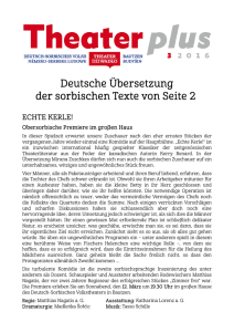 Seite 2 März - Deutsch-sorbisches Volkstheater