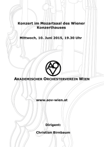 Konzert im Mozartsaal des Wiener Konzerthauses