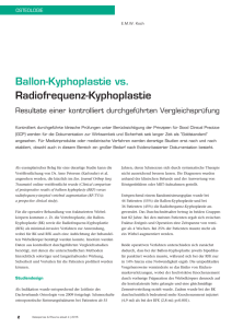Ballon-Kyphoplastie vs. Radiofrequenz