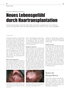 Neues Lebensgefühl durch Haartransplantation