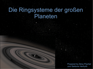 Die Ringsysteme der großen Planeten