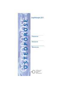 Empfehlungen - Schweizerische Vereinigung gegen die Osteoporose