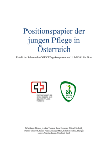 Positionspapier der jungen Pflege in Österreich
