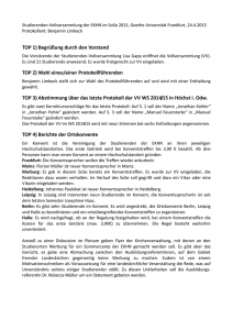 Protokoll zur Vollversammlung im April in Frankfurt (SoSe 2015)