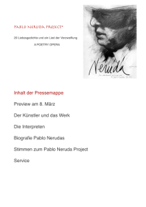 Pressemappe - Pablo Neruda Project