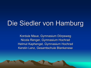 Die Siedler von Hamburg - Hamburger Bildungsserver