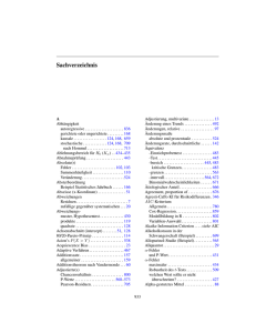 Sachverzeichnis ()